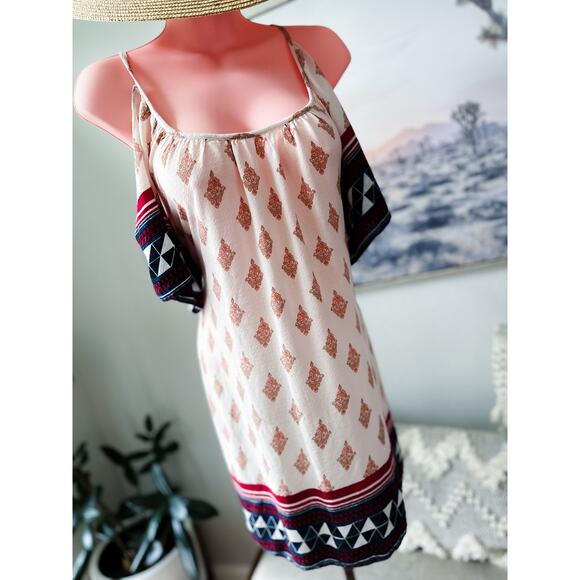 Boho Wanderlust + Bare Shoulders free-spirited floaty cold shoulder dress - Picture 1 of 4